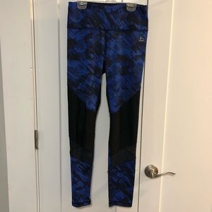 RBX Black + Blue Leggings Size M